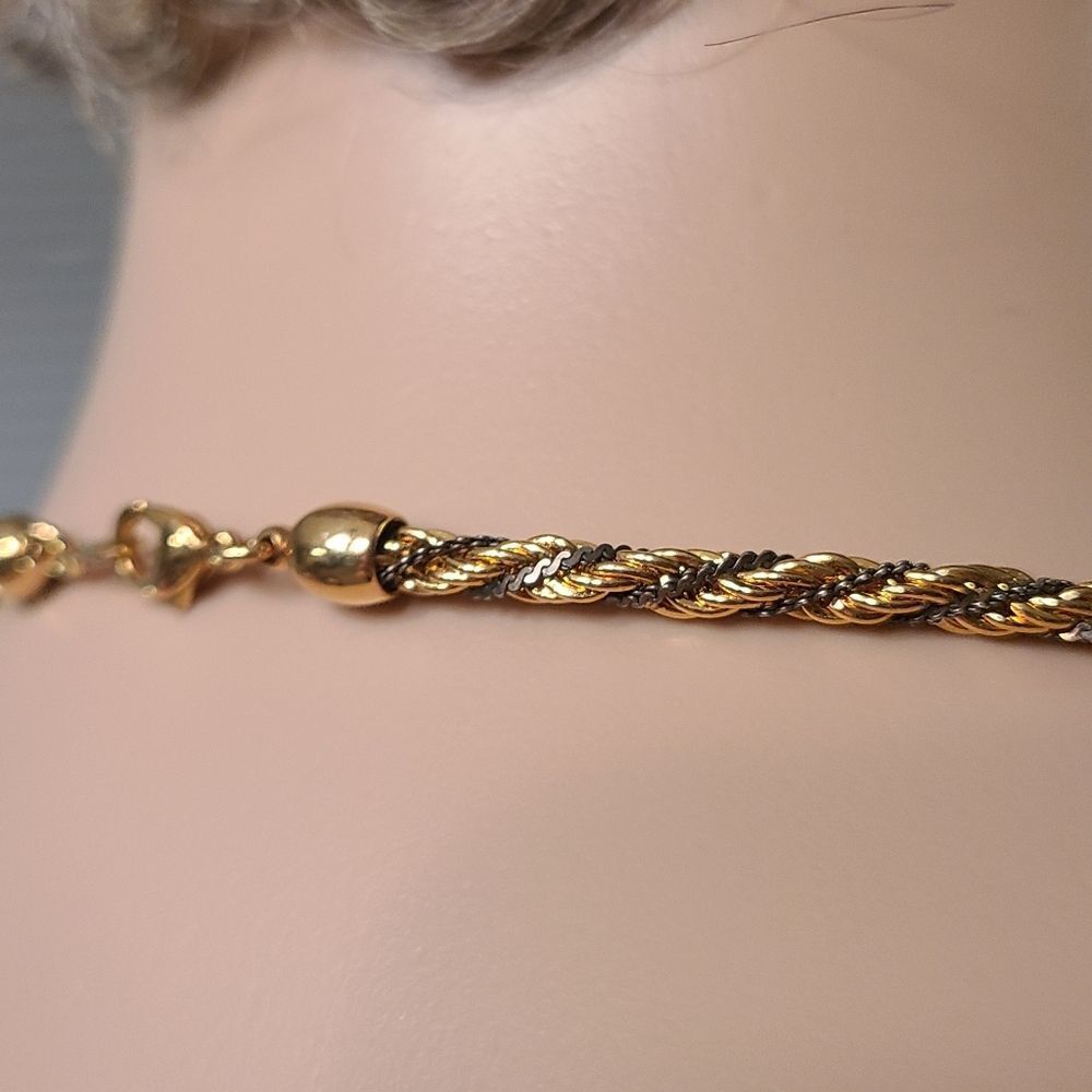 Vintage Two Tone Rope Chain - Picture 9 of 11